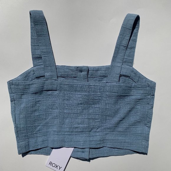 ROXY blue crop top - Picture 2 of 5